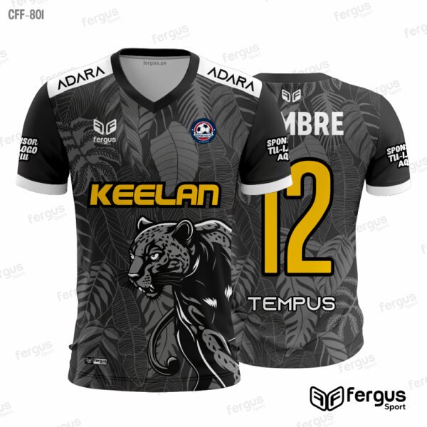 Camisetas de Futbol negro