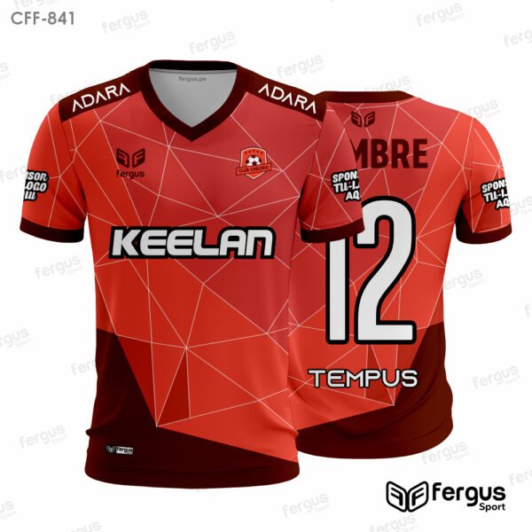 Camisetas de Futbol Rojo y Guinda