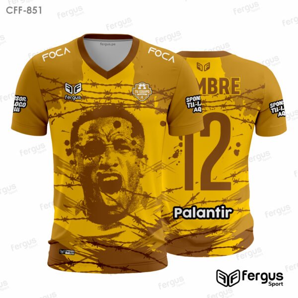 Camisetas de Futbol dorado