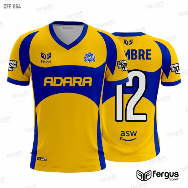 Camisetas de Futbol amarillo y azul