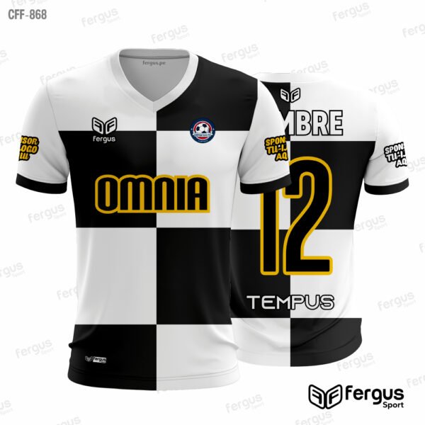 Camisetas de Futbol Negro y blanco