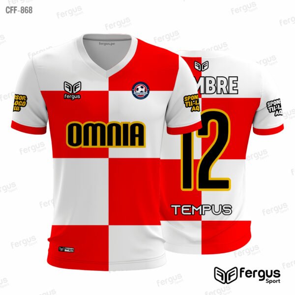 Camisetas de Futbol blanco y rojo