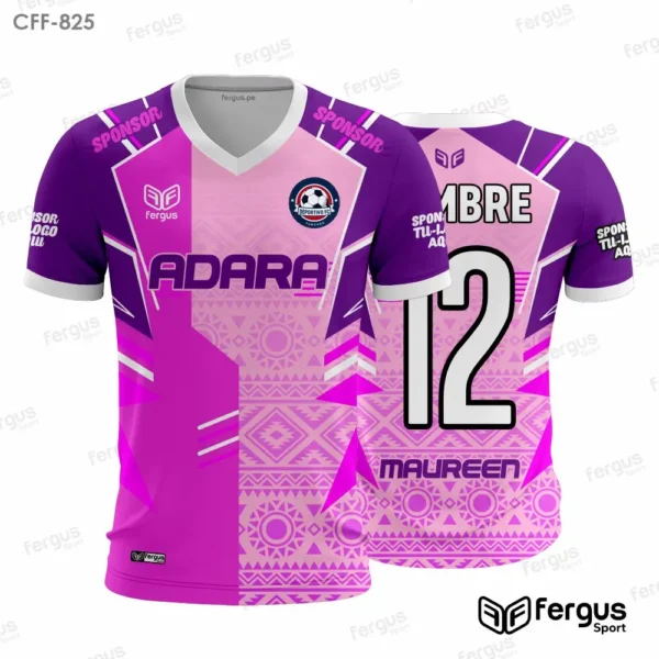 Camisetas de Futbol Morado y rosado