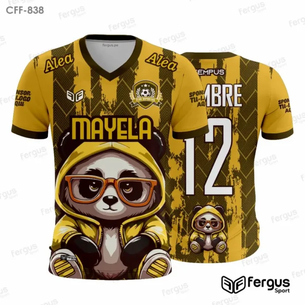 Camisetas de Futbol amarillas con franjas