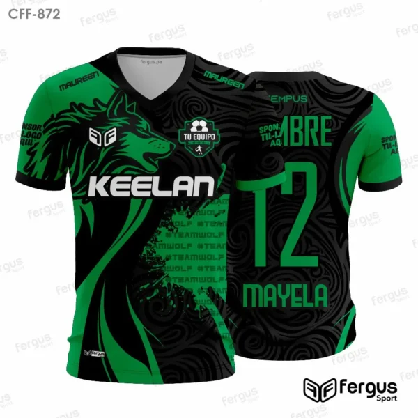 Camisetas de Futbol Verde y negro
