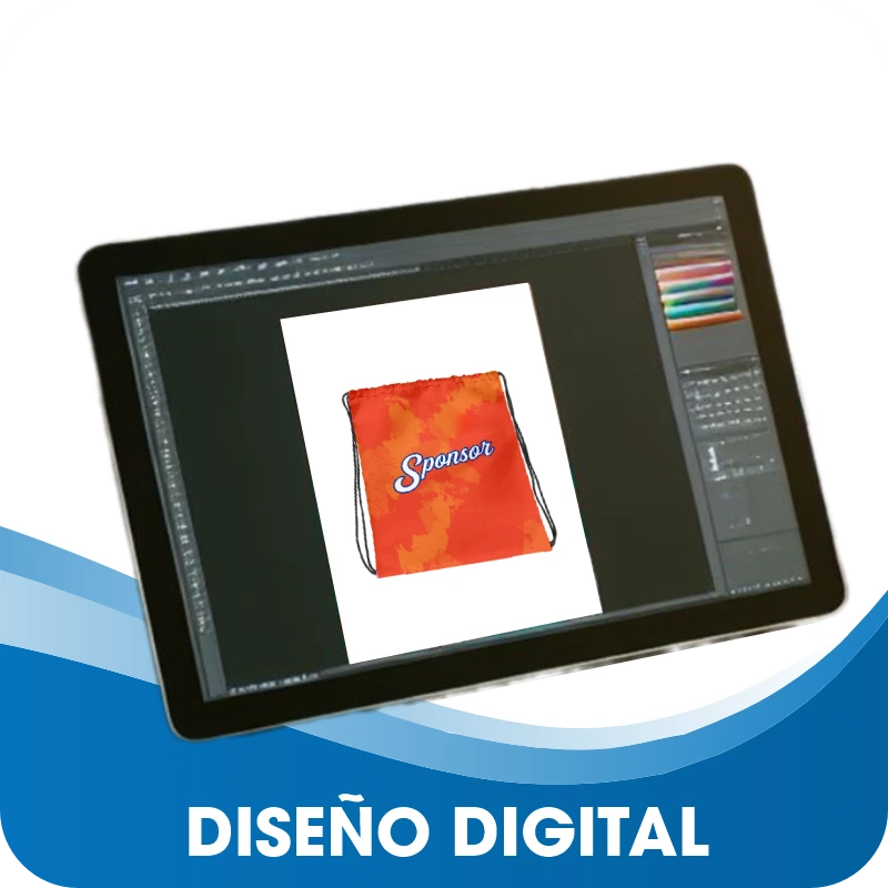 diseño digital de mochilas deportivas sublimadas