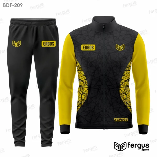 Buzos Deportivos Negro con mangas amarillas