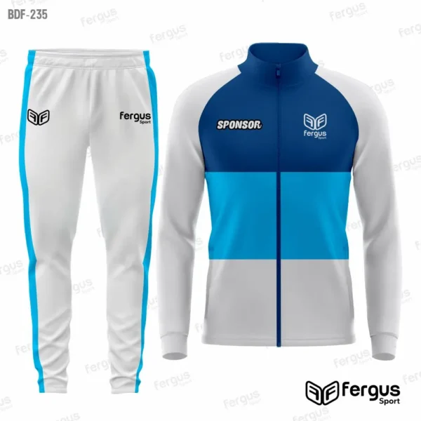 Buzos Deportivos Blanco con azul y celeste