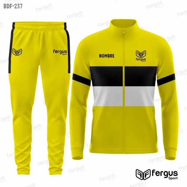 Buzos Deportivos amarillo con negro y blanco