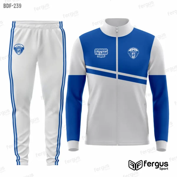 Buzos Deportivos blanci y azul