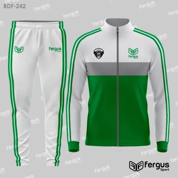 Buzos Deportivos Verde con blanco y gris
