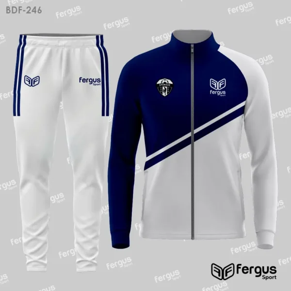 Buzos Deportivos azul con blanco