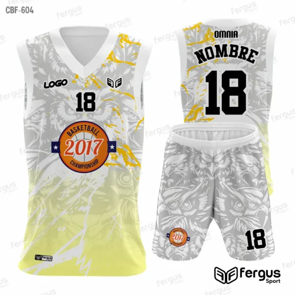 Camisetas de Basquet Gris y AMARILLO
