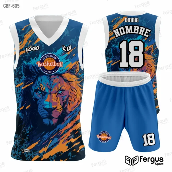 Camisetas de Basquet AZUL y naranja