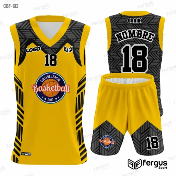 Camisetas de Basquet Amarillo y negro