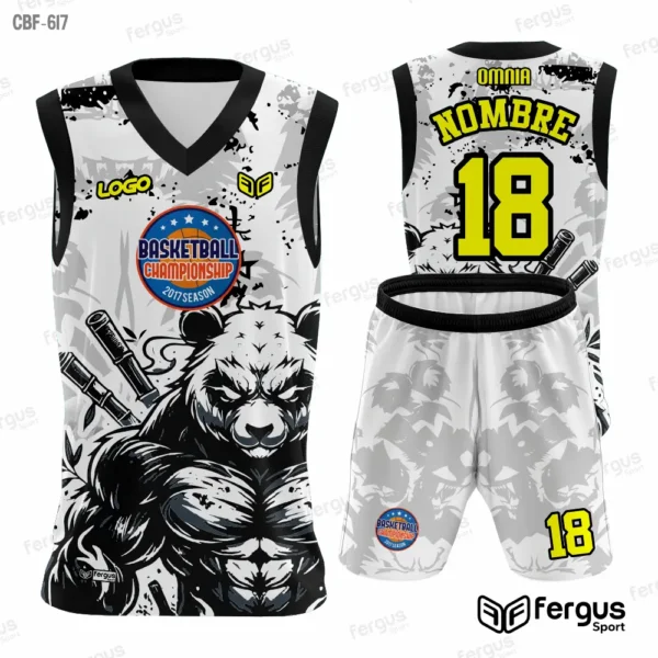 Camisetas de Basquet Blanco y negro