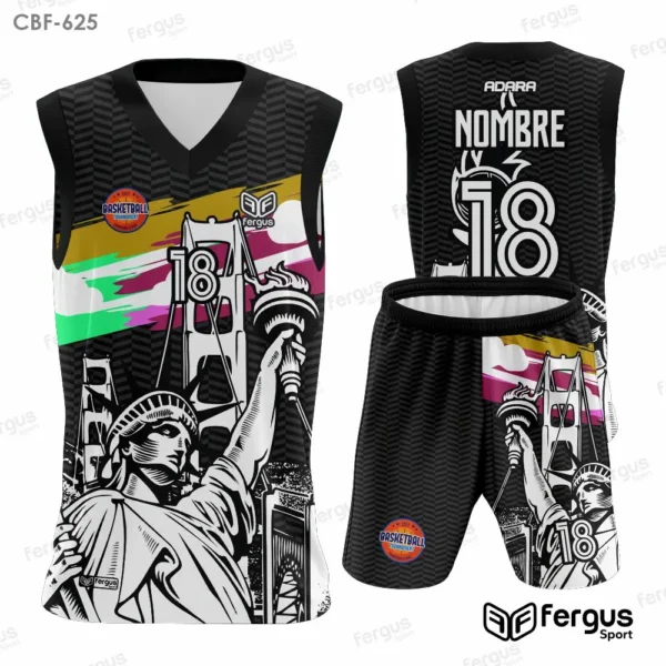 Camisetas de Basquet Negro