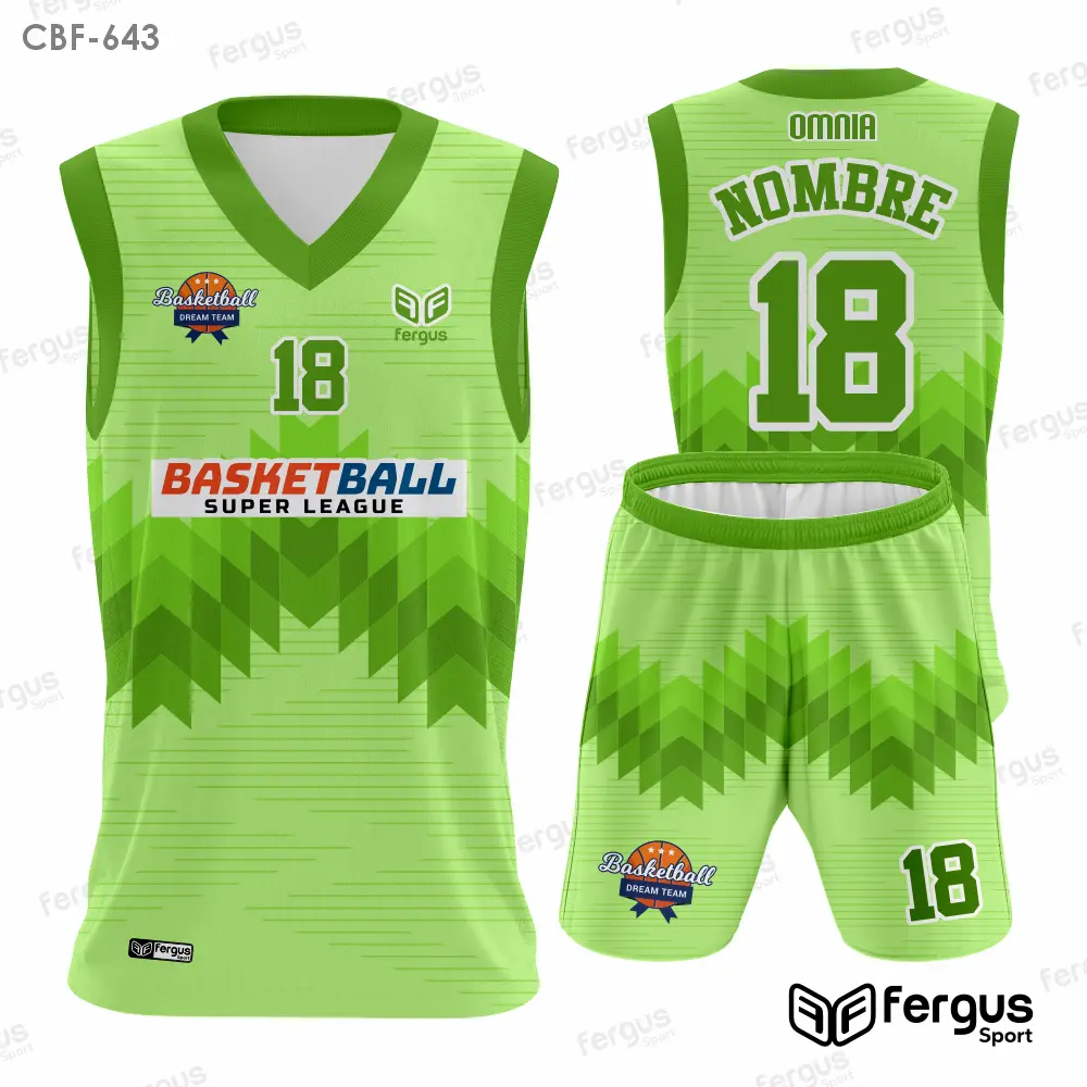 Camisetas de Basquet Verde
