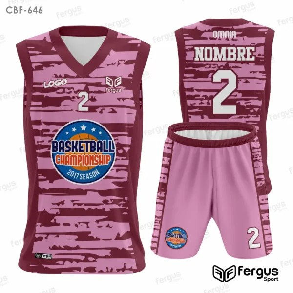 Camisetas de Basquet Rosado