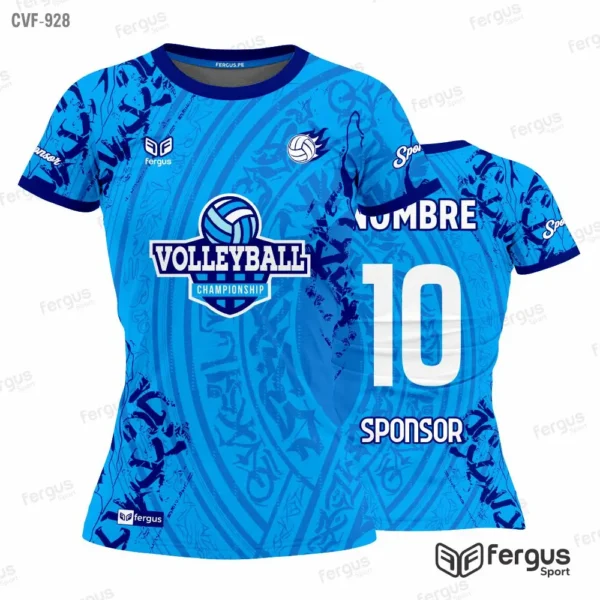 Camisetas de Voley azul