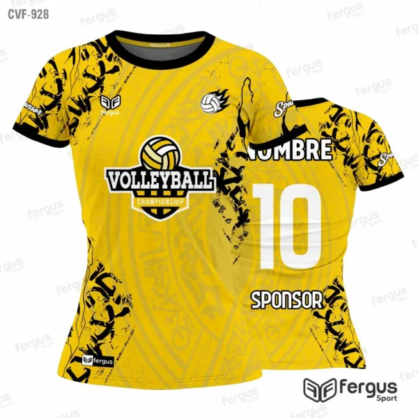Camisetas de Voley amarillo
