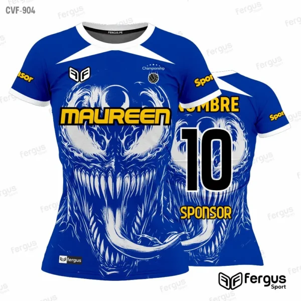 Camisetas de Voley Azul
