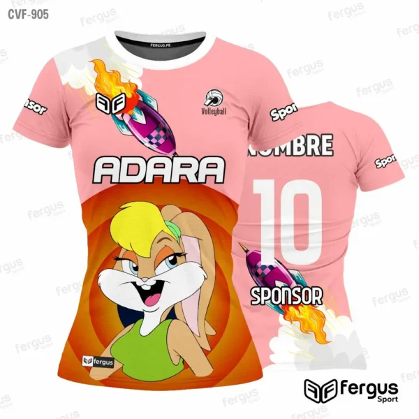 Camisetas de Voley ROSA Animado