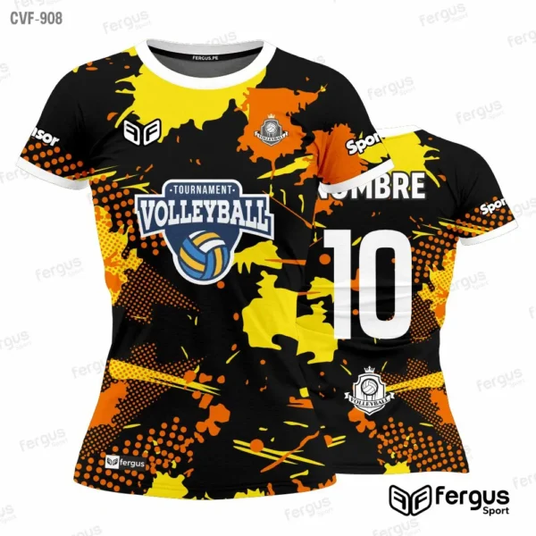 Camisetas de Voley NEGRO