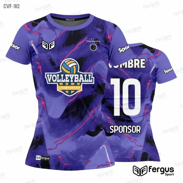 Camisetas de Voley Morado