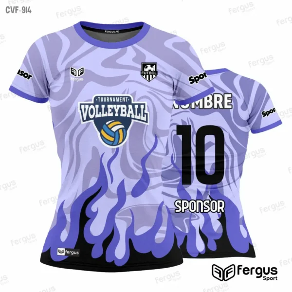 Camisetas de Voley morado
