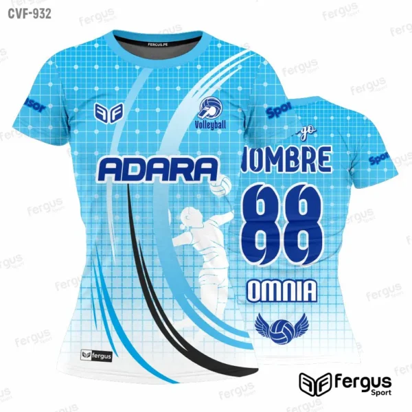 Camisetas de Voley celeste