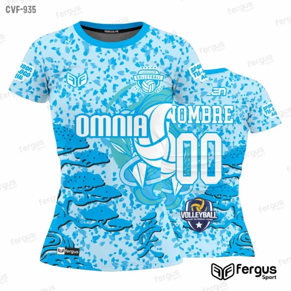 Camisetas de Voley celeste