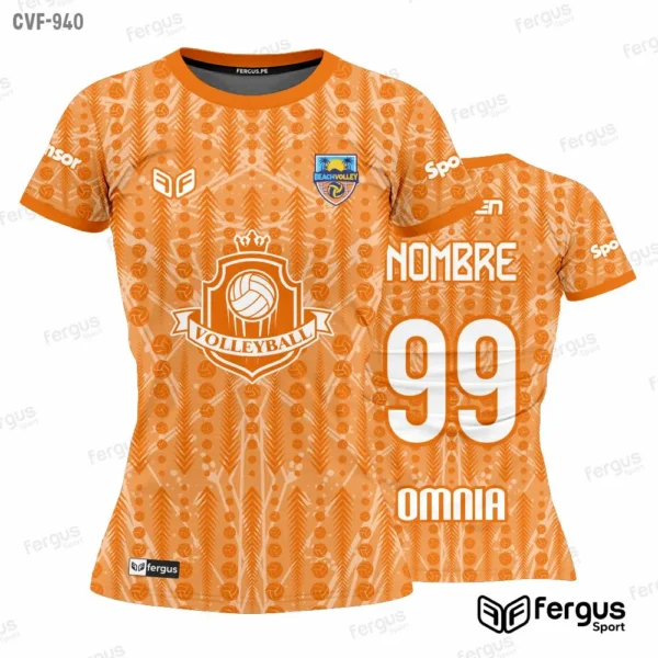Camisetas de Voley Naranja