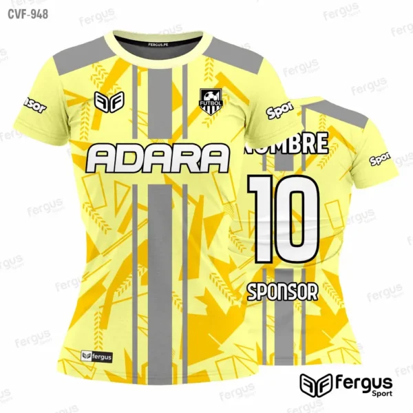 Camisetas de Voley Amarillo y gris