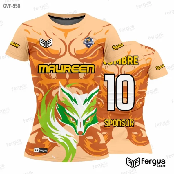 Camisetas de Voley naranja