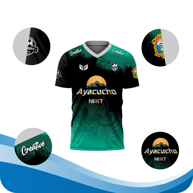 caracteristicas camisetas de futbol en ayacucho