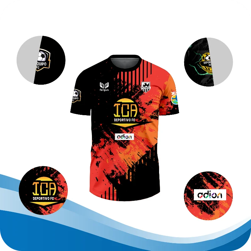 caracteristicas camisetas de futbol en ica