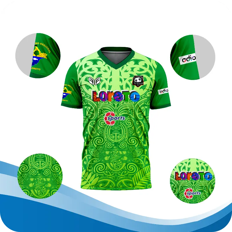 caracteristicas camisetas de futbol en loreto